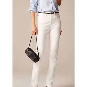 J. Crew Tall Slim-Straight White Jean Women's Size‎ 29T NWT